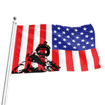Military American Flag Print Flag