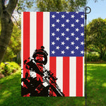 Military American Flag Print Garden Flag