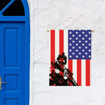 Military American Flag Print Garden Flag