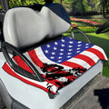 Military American Flag Print Golf Cart Seat Cover