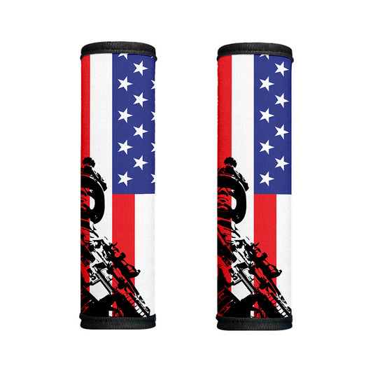 Military American Flag Print Handle Covers
