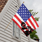 Military American Flag Print House Flag