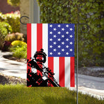 Military American Flag Print House Flag
