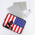 Military American Flag Print Laptop Sleeve