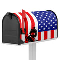 Military American Flag Print Mailbox Cover