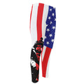 Military American Flag Print Men's Compression Pants