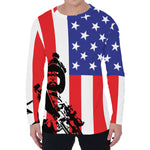 Military American Flag Print Men's Long Sleeve T-Shirt