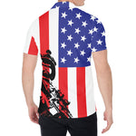 Military American Flag Print Men's Shirt