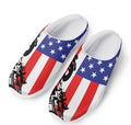 Military American Flag Print Mesh Casual Shoes