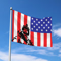 Military American Flag Print Polyester Flag