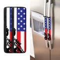 Military American Flag Print Refrigerator Handle Covers