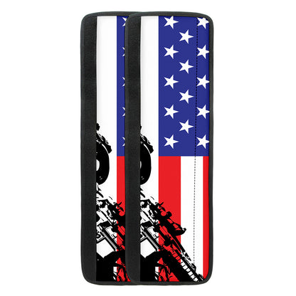 Military American Flag Print Refrigerator Handle Covers