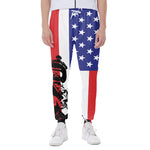 Military American Flag Print Scuba Joggers