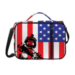 Military American Flag Print Shoulder Strap Bible Bag