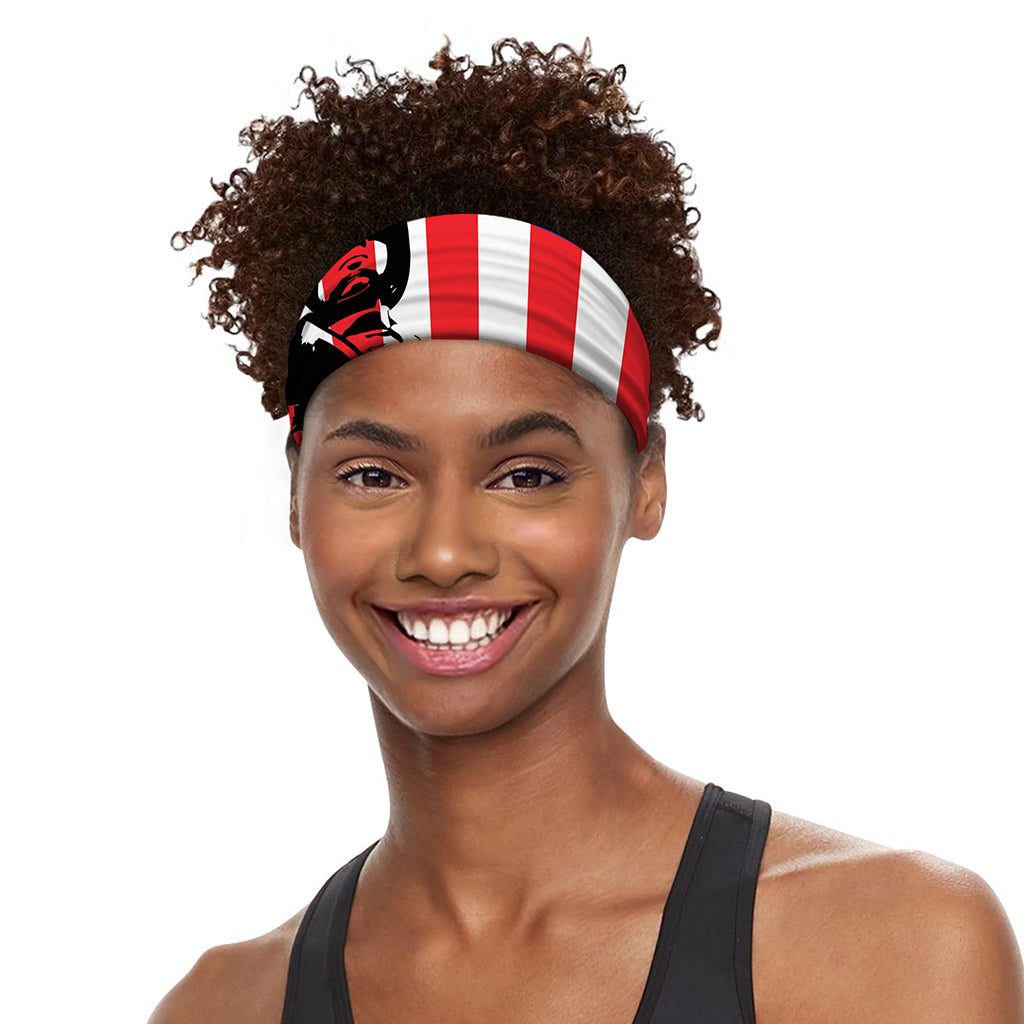 Military American Flag Print Sports Headband