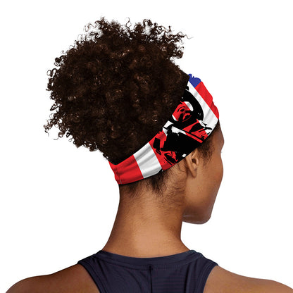 Military American Flag Print Sports Headband