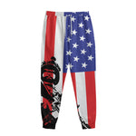Military American Flag Print Sweatpants