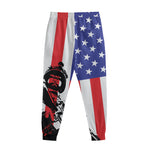 Military American Flag Print Sweatpants