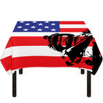 Military American Flag Print Tablecloth