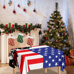 Military American Flag Print Tablecloth