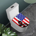 Military American Flag Print Toilet Lid Cover