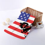 Military American Flag Print Towel