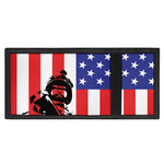 Military American Flag Print Trifold Wallet