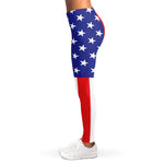 Military American Flag Print Women's Leggings