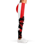 Military American Flag Print Women's Leggings