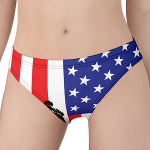 Military American Flag Print Women's Panties