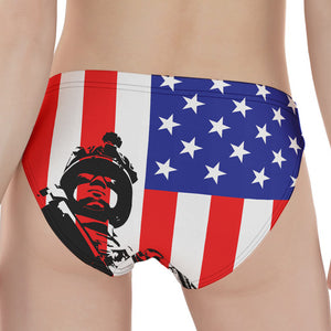 Military American Flag Print Women's Panties