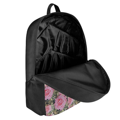 Military Camouflage Flower Pattern Print 17 Inch Backpack
