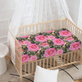 Military Camouflage Flower Pattern Print Baby Crib Sheet