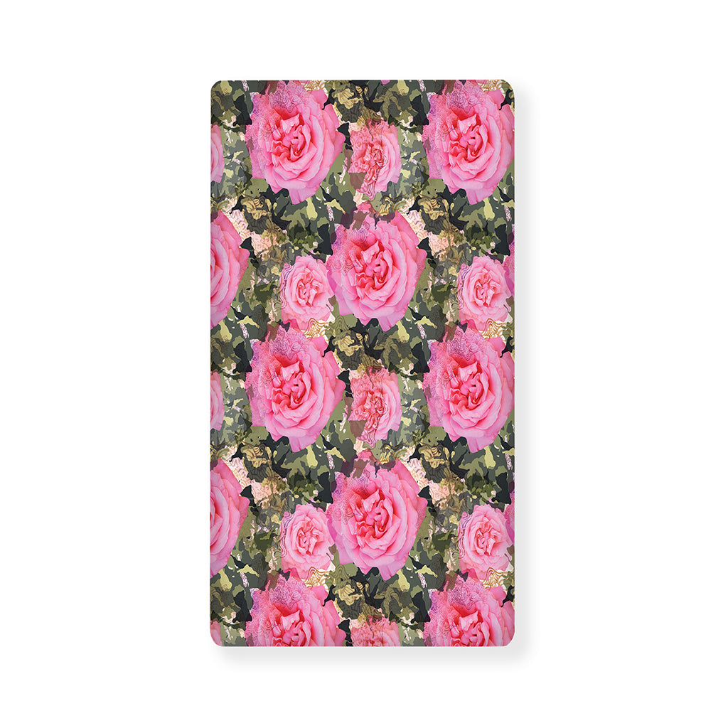 Military Camouflage Flower Pattern Print Baby Crib Sheet