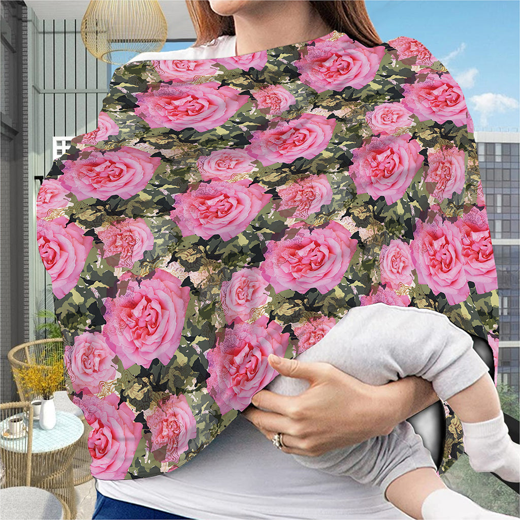 Military Camouflage Flower Pattern Print Baby Seat Cover