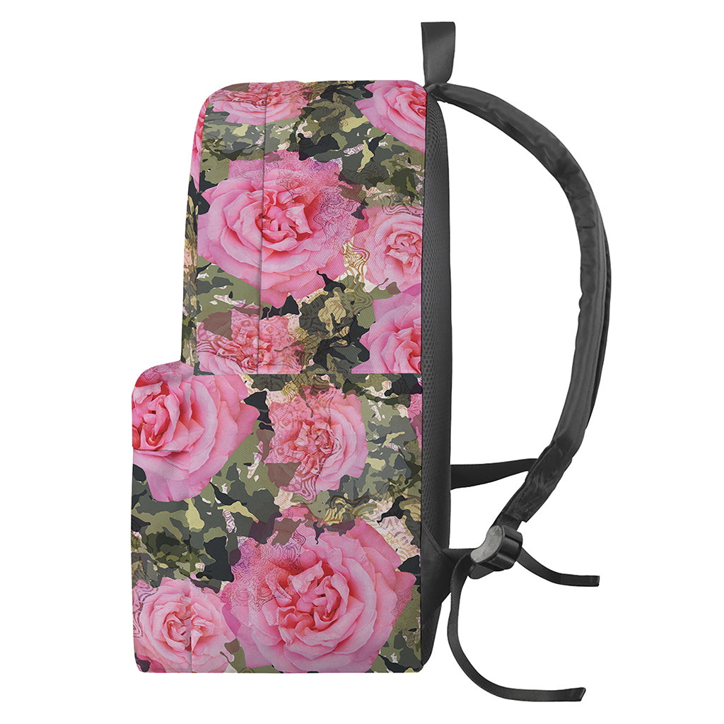 Military Camouflage Flower Pattern Print Backpack
