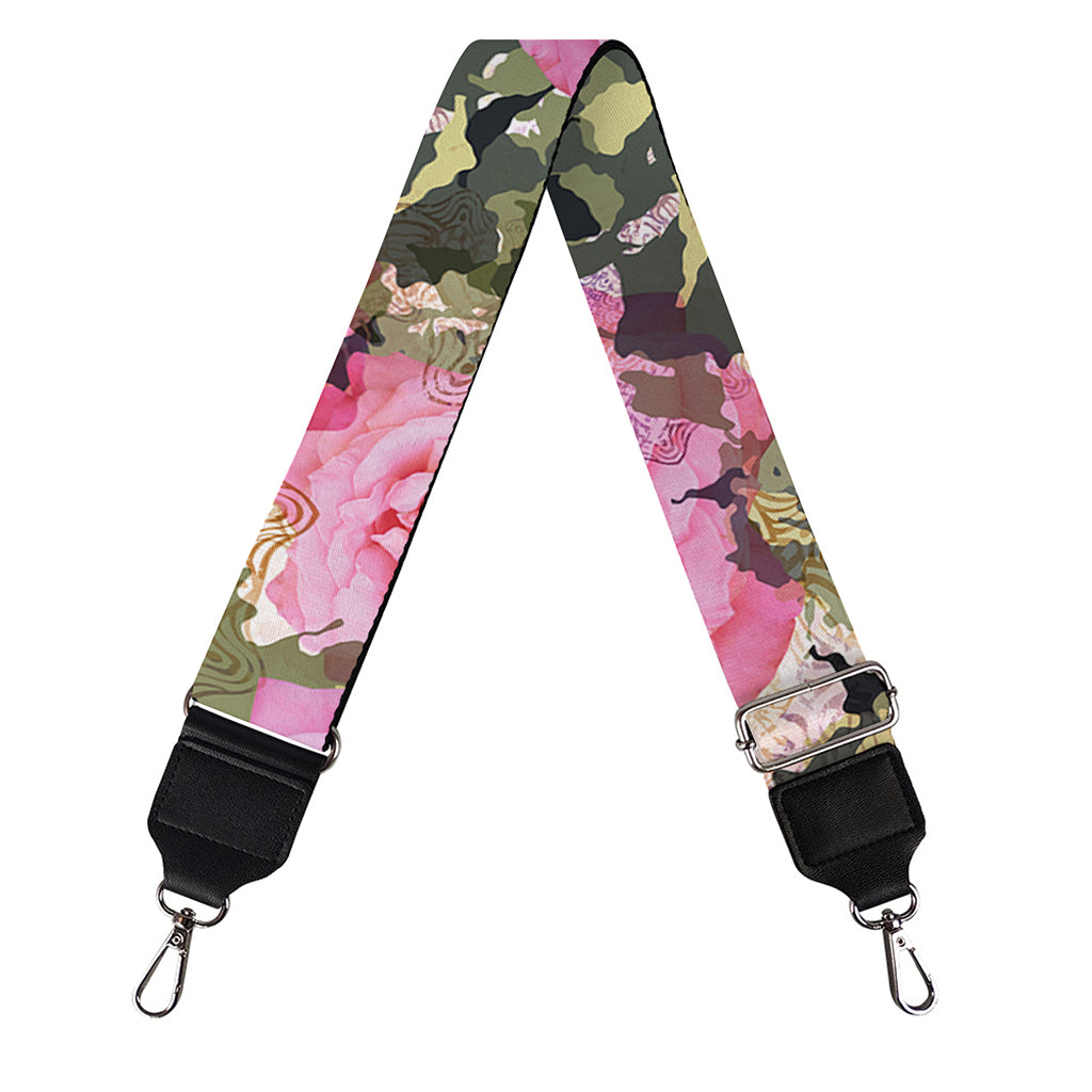 Military Camouflage Flower Pattern Print Bag Strap