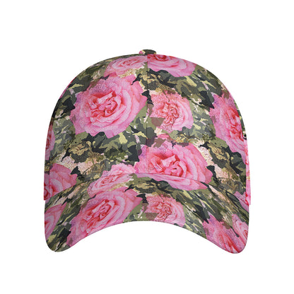 Military Camouflage Flower Pattern Print Baseball Cap