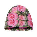 Military Camouflage Flower Pattern Print Beanie