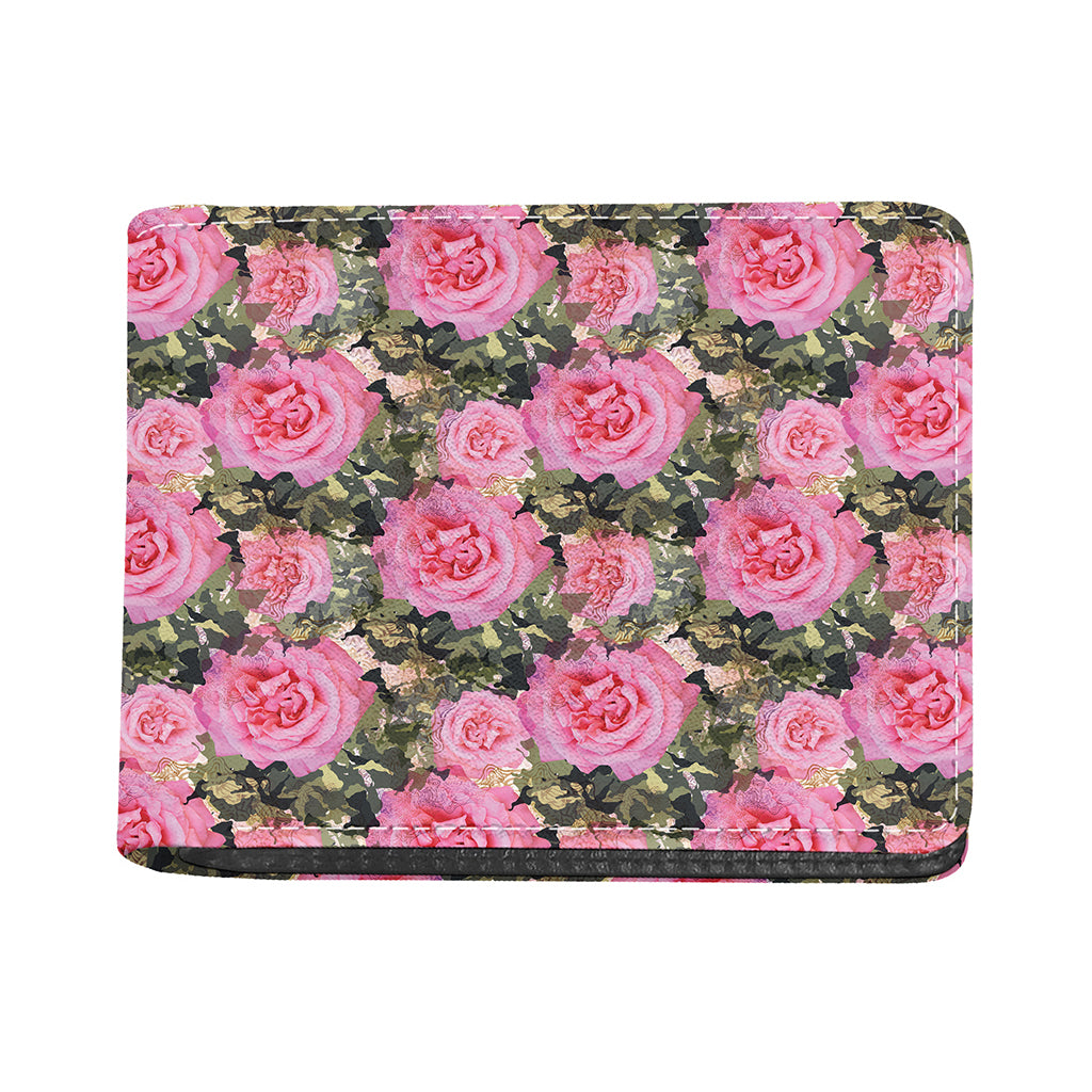 Military Camouflage Flower Pattern Print Bifold Wallet