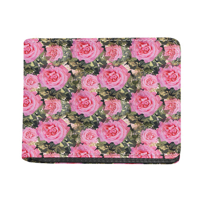 Military Camouflage Flower Pattern Print Bifold Wallet