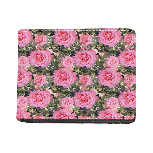 Military Camouflage Flower Pattern Print Bifold Wallet