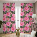 Military Camouflage Flower Pattern Print Dimout Pencil Pleat Curtains