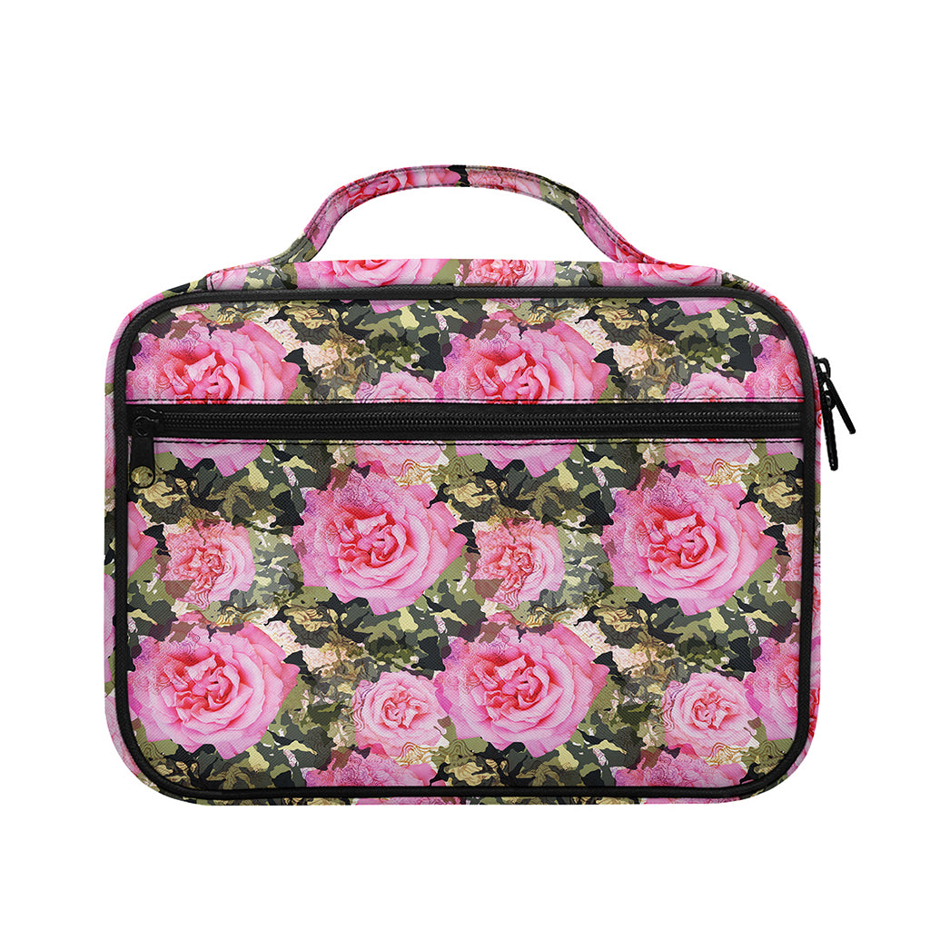 Military Camouflage Flower Pattern Print Briefcase Bible Bag