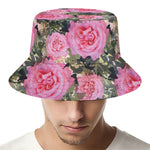 Military Camouflage Flower Pattern Print Bucket Hat