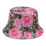 Military Camouflage Flower Pattern Print Bucket Hat