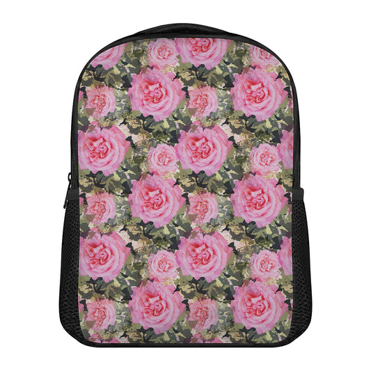 Military Camouflage Flower Pattern Print Casual Backpack