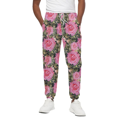Military Camouflage Flower Pattern Print Cotton Pants