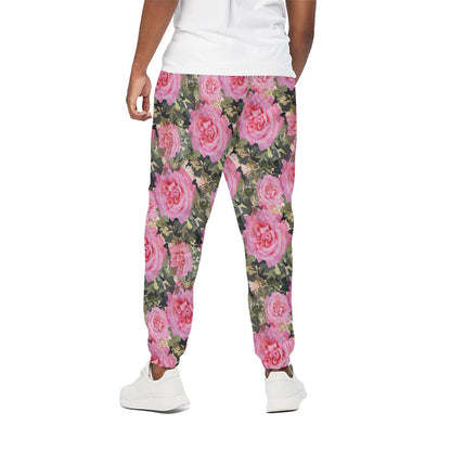 Military Camouflage Flower Pattern Print Cotton Pants