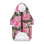 Military Camouflage Flower Pattern Print Dog Zip Up Hoodie